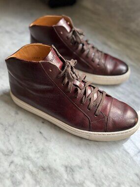 Magnanni leather high top sneakers